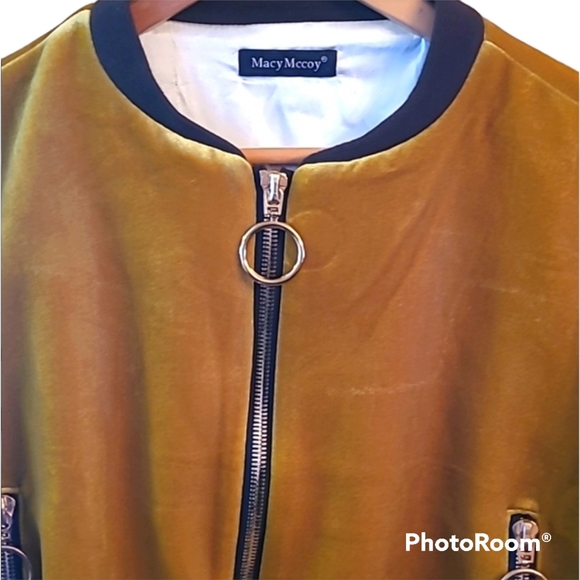 Macy McCoy Velvet Bomber Jacket - Picture 2 of 8